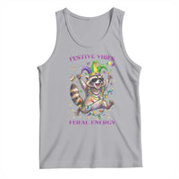 Mardi Gras Raccoon Tank Top Festive Vibes Feral Energy