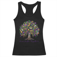 Mardi Gras Mask Tree Racerback Tank Top Laissez Les Bon Temps Rouler
