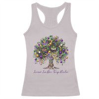 Mardi Gras Mask Tree Racerback Tank Top Laissez Les Bon Temps Rouler