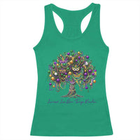 Mardi Gras Mask Tree Racerback Tank Top Laissez Les Bon Temps Rouler
