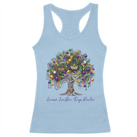 Mardi Gras Mask Tree Racerback Tank Top Laissez Les Bon Temps Rouler