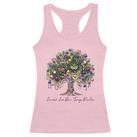 Mardi Gras Mask Tree Racerback Tank Top Laissez Les Bon Temps Rouler