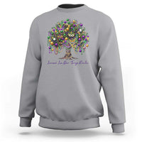 Mardi Gras Mask Tree Sweatshirt Laissez Les Bon Temps Rouler