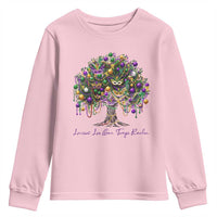Mardi Gras Mask Tree Youth Sweatshirt Laissez Les Bon Temps Rouler