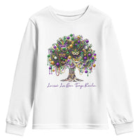 Mardi Gras Mask Tree Youth Sweatshirt Laissez Les Bon Temps Rouler