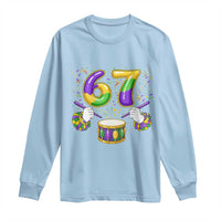 67 Mardi Gras Meme Long Sleeve Shirt Funny Six Seven Carnival Trendy