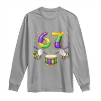 67 Mardi Gras Meme Long Sleeve Shirt Funny Six Seven Carnival Trendy
