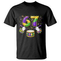 67 Mardi Gras Meme T Shirt Funny Six Seven Carnival Trendy