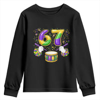 67 Mardi Gras Meme Youth Sweatshirt Funny Six Seven Carnival Trendy