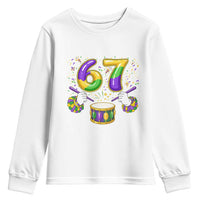 67 Mardi Gras Meme Youth Sweatshirt Funny Six Seven Carnival Trendy