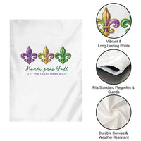 Mardi Gras Garden Flag Let The Good Time Roll