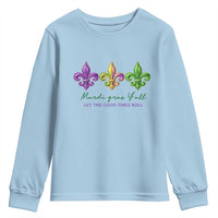Mardi Gras Youth Sweatshirt Let The Good Time Roll