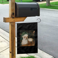 Funny Chihuahua St Patricks Day Meme Garden Flag Chihuahua Smoking Irish Beer Lover