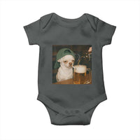 Funny Chihuahua St Patricks Day Meme Baby Onesie Chihuahua Smoking Irish Beer Lover