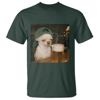 Funny Chihuahua St Patricks Day Meme T Shirt Chihuahua Smoking Irish Beer Lover