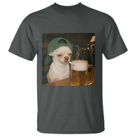 Funny Chihuahua St Patricks Day Meme T Shirt Chihuahua Smoking Irish Beer Lover