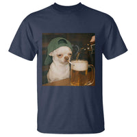 Funny Chihuahua St Patricks Day Meme T Shirt Chihuahua Smoking Irish Beer Lover