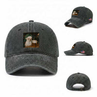 Funny Chihuahua St Patricks Day Meme Washed Cotton Baseball Cap Chihuahua Smoking Irish Beer Lover