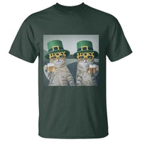 Funny St Patricks Day Cats Drinking Beer Meme T Shirt