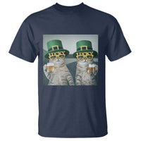 Funny St Patricks Day Cats Drinking Beer Meme T Shirt