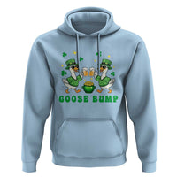 Funny St Patricks Day Goose Drinking Beer Hoodie Goose Bump