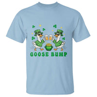 Funny St Patricks Day Goose Drinking Beer T Shirt Goose Bump