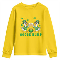 Funny St Patricks Day Goose Drinking Beer Youth Sweatshirt Goose Bump