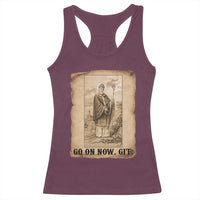 Funny Saint Patrick Irish Catholic St Patrick's Day Racerback Tank Top Go On Now Git
