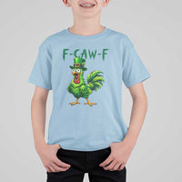 Funny St Patricks Day Lucky Chicken T Shirt For Kid F Caw F
