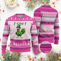 Funny St Patricks Day Lucky Chicken Ugly Christmas Sweater F Caw F