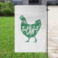F Caw F Lucky Chicken Garden Flag Funny St Patricks Day