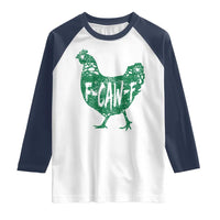 F Caw F Lucky Chicken Raglan Shirt Funny St Patricks Day