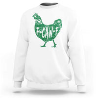 F Caw F Lucky Chicken Sweatshirt Funny St Patricks Day