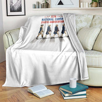 1776 National Champs Throw Blanket Funny Founding Father Roading Parody 4th of July