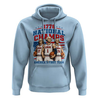 1776 National Champs Hoodie Patriotic Founding Fathers Basketball Undefeated America
