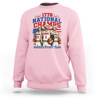 1776 National Champs Sweatshirt Patriotic Founding Fathers Basketball Undefeated America