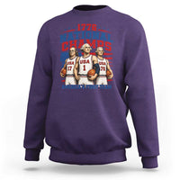 1776 National Champs Sweatshirt Patriotic Founding Fathers Basketball Undefeated America