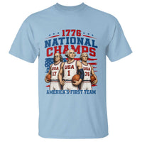 1776 National Champs T Shirt Patriotic Founding Fathers Basketball Undefeated America