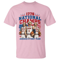 1776 National Champs T Shirt Patriotic Founding Fathers Basketball Undefeated America
