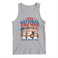 1776 National Champs Tank Top Patriotic Founding Fathers Basketball Undefeated America