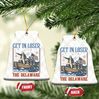 Get In Loser We're Crossing The Delaware Meme Ceramic Ornament Patriotic American History Independence Day