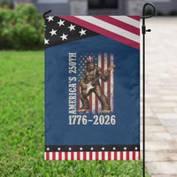 250 Years America Anniversary Patriotic Garden Flag Bigfoot Playing Guitar 4th Of July