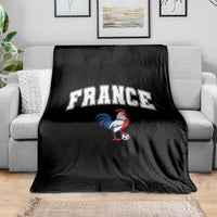 France Flag Gallic Rooster French National Pride Throw Blanket