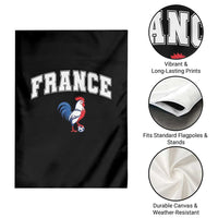France Flag Gallic Rooster French National Pride Garden Flag