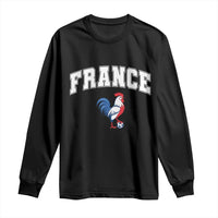 France Flag Gallic Rooster French National Pride Long Sleeve Shirt