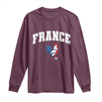 France Flag Gallic Rooster French National Pride Long Sleeve Shirt
