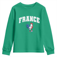 France Flag Gallic Rooster French National Pride Youth Sweatshirt
