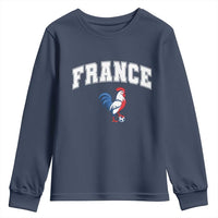 France Flag Gallic Rooster French National Pride Youth Sweatshirt