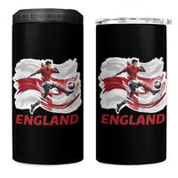 England Soccer Fan English Flag 4 in 1 Can Cooler Tumbler