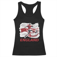 England Soccer Fan English Flag Racerback Tank Top